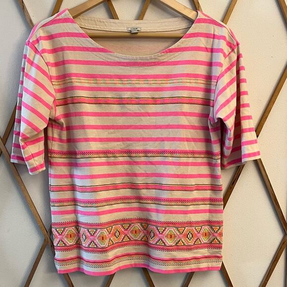 J. Crew Embroidered Top - Picture 1 of 3